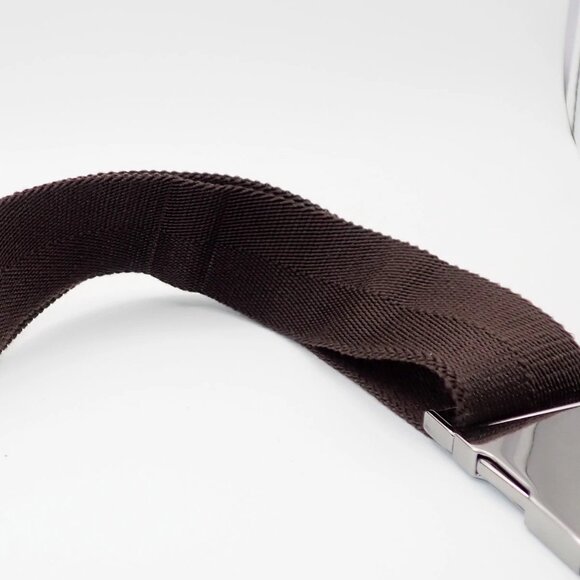 GUCCI Logo GG Pattern Mini Bum Body Bag Canvas Leather Brown SHW Italy 34EF284 - Picture 8 of 16